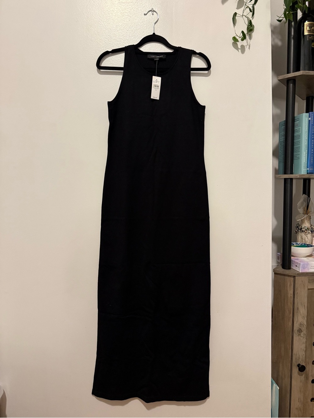 LOFT Versa Black Sleeveless Maxi Dress XS NWT